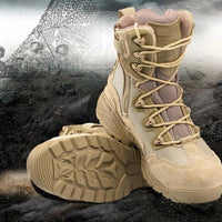 Outdoor Winter Army Military Tactical Special Force Leather Men S Shoes-The 61th minute-high sand-5-Bargain Bait Box