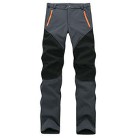 Outdoor Winter Men Thick Warm Fleece Hiking Pants Softshell Trousers-Yanxi Outdoor Products Co., Ltd.-Gray-S-Bargain Bait Box