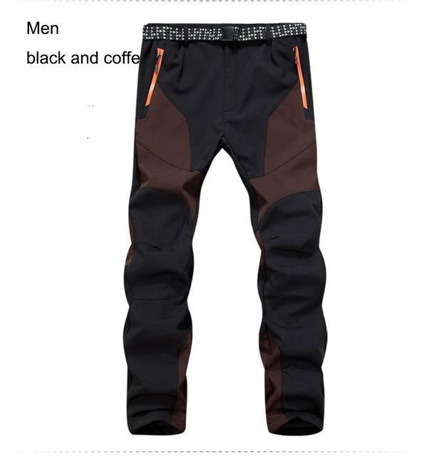 Outdoor Winter Men Women Thick Warm Fleece Hiking Pants Softshell Trousers-Yanxi Outdoor Products Co., Ltd.-Men2-S-Bargain Bait Box