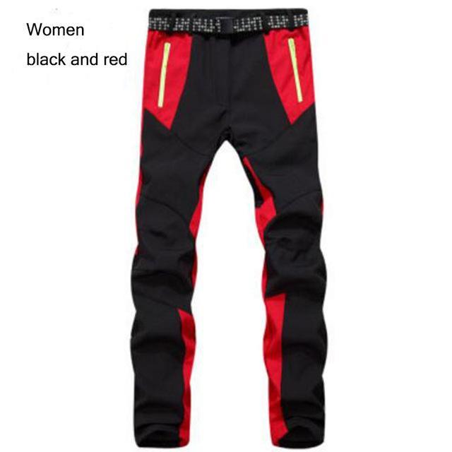Outdoor Winter Men Women Thick Warm Fleece Hiking Pants Softshell Trousers-Yanxi Outdoor Products Co., Ltd.-Women7-S-Bargain Bait Box