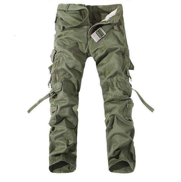 Outdoors Camping Hiking Camouflage Cargo Pants Plus Size Multi-Pocket Overalls-Yanxi Outdoor Products Co., Ltd.-dark army green-XS-Bargain Bait Box