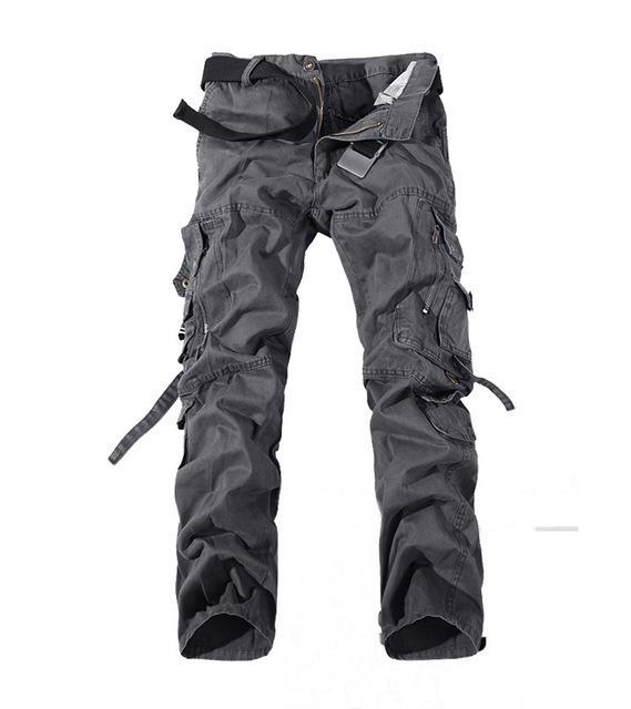 Outdoors Camping Hiking Camouflage Cargo Pants Plus Size Multi-Pocket Overalls-Yanxi Outdoor Products Co., Ltd.-gray-XS-Bargain Bait Box