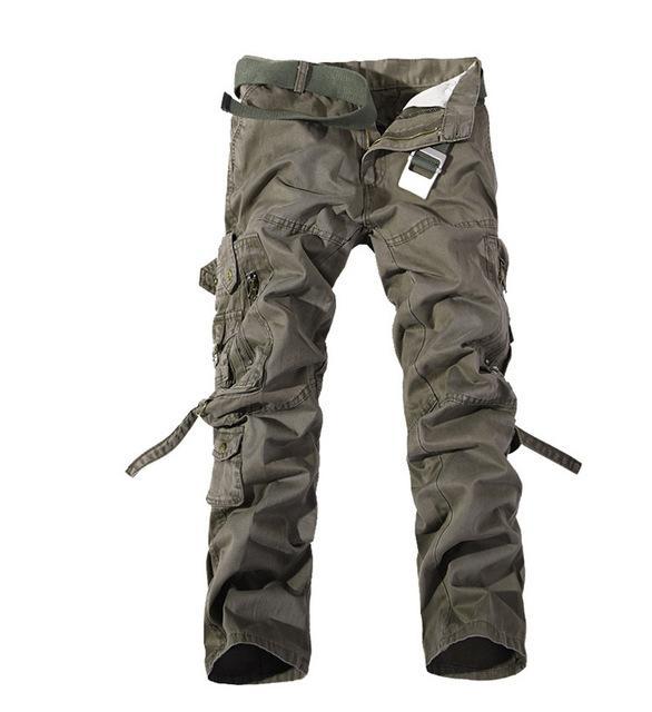 Outdoors Camping Hiking Camouflage Cargo Pants Plus Size Multi-Pocket Overalls-Yanxi Outdoor Products Co., Ltd.-light army green-XS-Bargain Bait Box