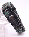 Outdoors Camping Hiking Emergency Paracord Survival Bracelet Survival-LingLing Outdoor Store-Black-Bargain Bait Box
