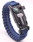 Outdoors Camping Hiking Emergency Paracord Survival Bracelet Survival-LingLing Outdoor Store-dark blue-Bargain Bait Box
