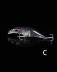 Outkit 1Pcs Floating Minnow Fishing Lure Laser Hard Artificial Bait 3D Eyes-OUTKIT VikingFishing Store-A-Bargain Bait Box