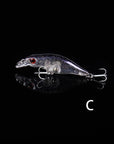 Outkit 1Pcs Floating Minnow Fishing Lure Laser Hard Artificial Bait 3D Eyes-OUTKIT VikingFishing Store-C-Bargain Bait Box