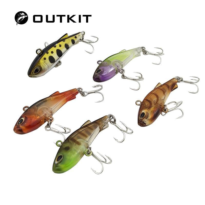 Outkit 4Cm 3.5G Vib Crankbait Fishing Lure High Quality Fishing Bait Slow-OUTKIT VikingFishing Store-1-Bargain Bait Box