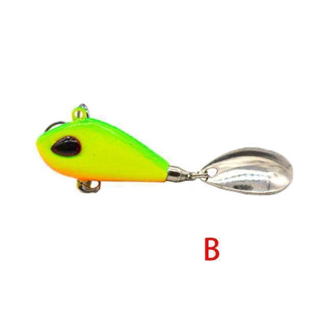 Outkit Metal Mini Vib With Spoon Fishing Lure 6G10G17G25G 2Cm Fishing Tackle Pin-OUTKIT VikingFishing Store-B-6g-Bargain Bait Box