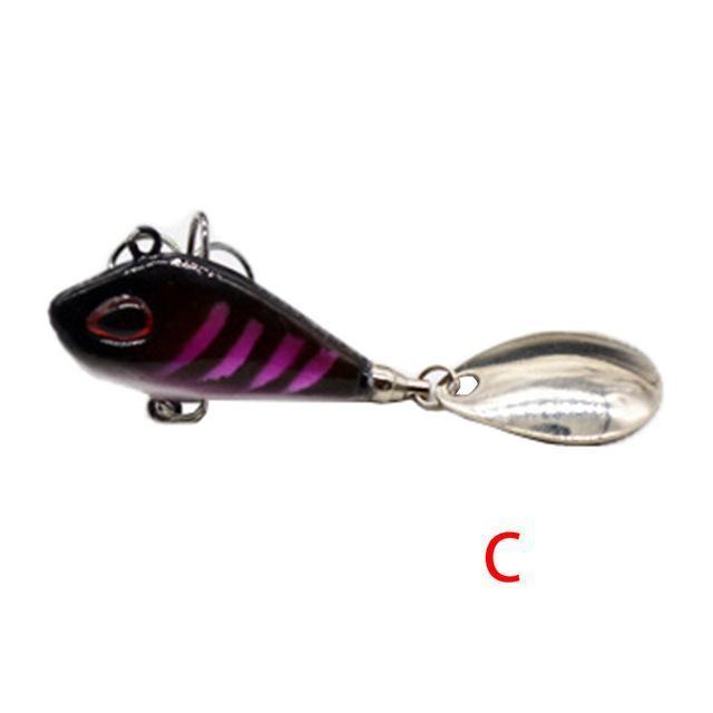 Outkit Metal Mini Vib With Spoon Fishing Lure 6G10G17G25G 2Cm Fishing Tackle Pin-OUTKIT VikingFishing Store-C-6g-Bargain Bait Box
