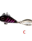 Outkit Metal Mini Vib With Spoon Fishing Lure 6G10G17G25G 2Cm Fishing Tackle Pin-OUTKIT VikingFishing Store-C-6g-Bargain Bait Box
