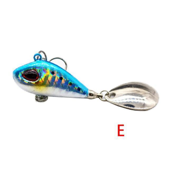 Outkit Metal Mini Vib With Spoon Fishing Lure 6G10G17G25G 2Cm Fishing Tackle Pin-OUTKIT VikingFishing Store-E-6g-Bargain Bait Box