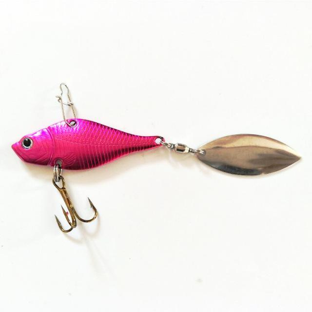 Outkit Metal Vib Fishing Lure 10G Fishing Tackle Pin Crankbait Vibration Spinner-OUTKIT VikingFishing Store-Pink-Bargain Bait Box