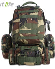 Outlife 50L Outdoor Backpack Military Molle Tactical Bag Rucksack Camping Hiking-Monka Outdoor Store-Jungle Camouflage-Bargain Bait Box
