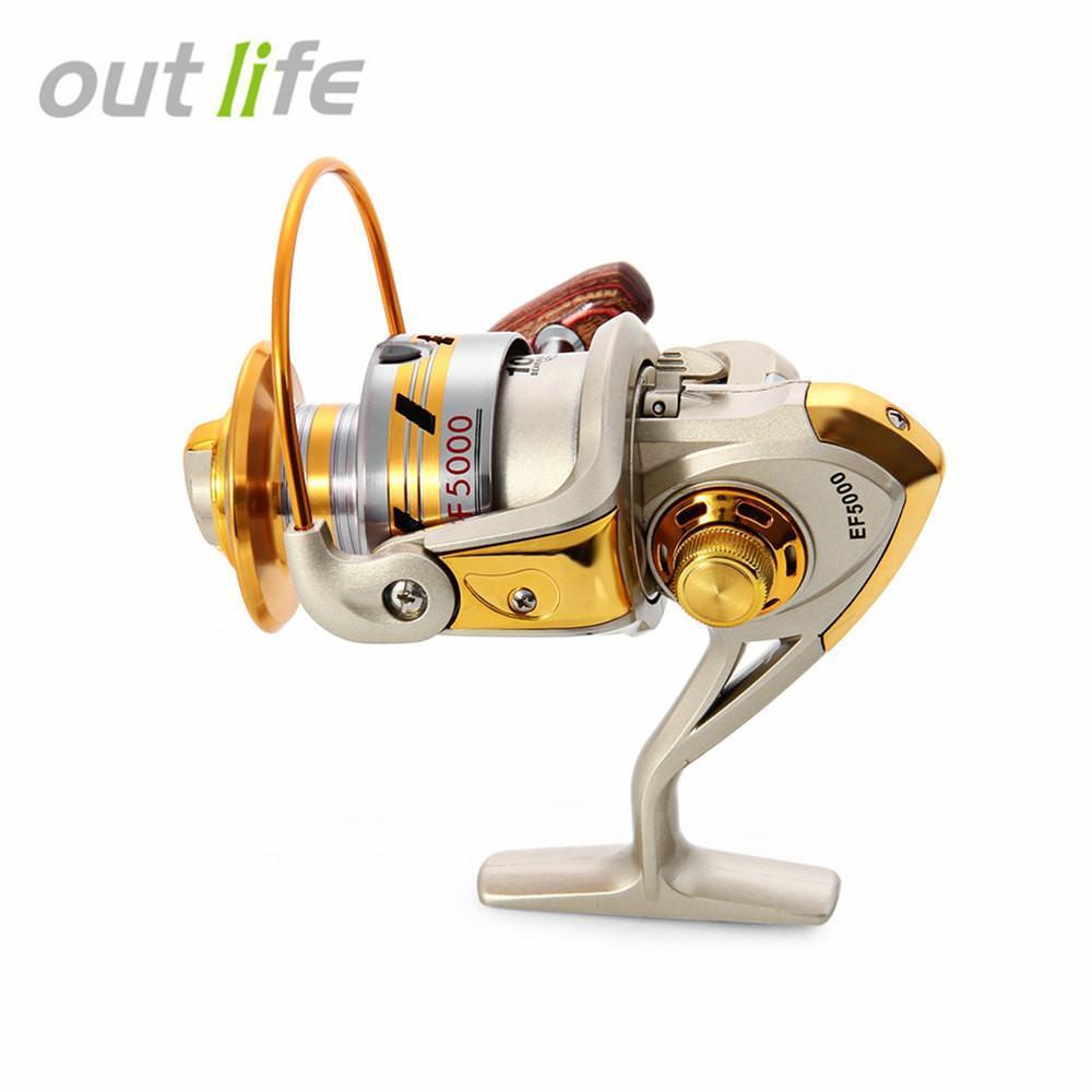 Outlife Outlife Ef1000-7000 10Bb 5.2:1 Metal Spinning Fishing Reels Fly Wheel-Spinning Reels-outlife Official Store-1000 Series-Bargain Bait Box