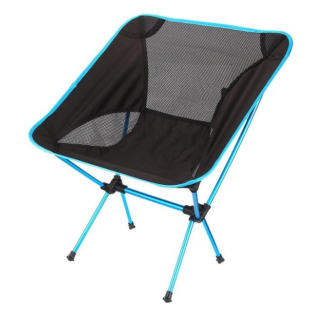 Outlife Ultra Light Folding Fishing Chair Seat For Outdoor Camping Leisure-Outl1fe Adventure Store-Light Blue-Bargain Bait Box