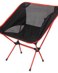 Outlife Ultra Light Folding Fishing Chair Seat For Outdoor Camping Leisure-Outl1fe Adventure Store-Red-Bargain Bait Box