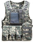 Outlife Usmc Airsoft Cs Military Tactical Vest Molle Combat Assault Plate-Hunting Vests-World Peace-ACU CAMOUFLAGE-Bargain Bait Box