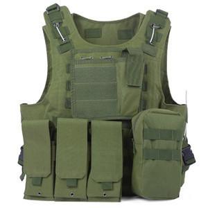 Outlife Usmc Airsoft Cs Military Tactical Vest Molle Combat Assault Plate-Hunting Vests-World Peace-Army Green-Bargain Bait Box