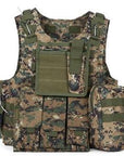 Outlife Usmc Airsoft Cs Military Tactical Vest Molle Combat Assault Plate-Hunting Vests-World Peace-Jungle Digital-Bargain Bait Box