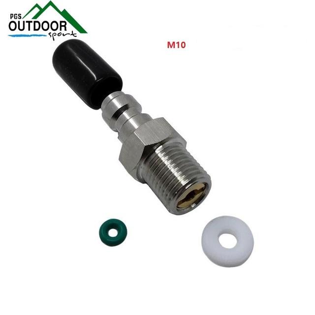 Paintball Pcp Stainless Steel 8Mm Fill Nipple One Way Foster 1/8Npt Or 1/8Bspp-ZimaKyfa Store-M10-Bargain Bait Box