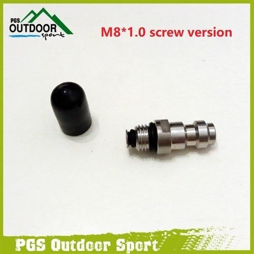 Paintball Pcp Stainless Steel 8Mm Fill Nipple One Way Foster 1/8Npt Or 1/8Bspp-ZimaKyfa Store-M8 screw type-Bargain Bait Box