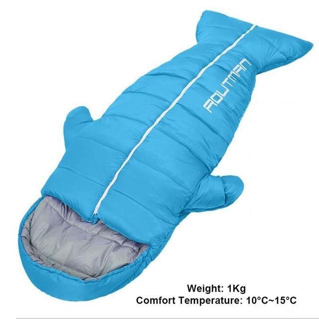 Penguin Shape Warm Hand Stretch Out Sleeping Bags For Adult Outdoor Mummy Lazy-Sleeping Bags-OutdoorZ Store-Lake Blue 1KG-Bargain Bait Box