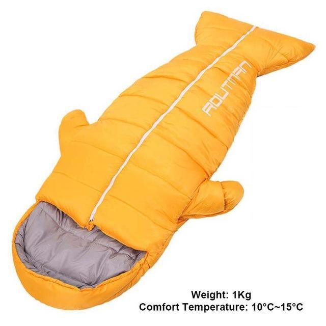 Penguin Shape Warm Hand Stretch Out Sleeping Bags For Adult Outdoor Mummy Lazy-Sleeping Bags-OutdoorZ Store-Orange 1KG-Bargain Bait Box
