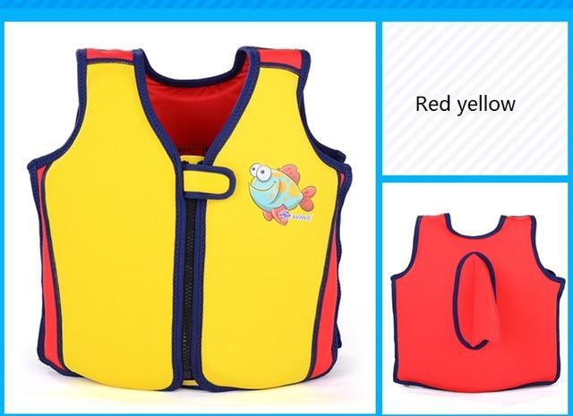 Pfd Children&#39;S Baby For Kids Child Swim Trainer Buoyancy Swim Swimsuit-Life Jackets-Bargain Bait Box-yellow and red-S 10 to 15 KG-Bargain Bait Box