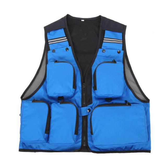 Pfd Fishing With Pocket Clothes Sports Gilet De Sauvetage Chaleco Vida-Life Jackets-Bargain Bait Box-blue-L-Bargain Bait Box