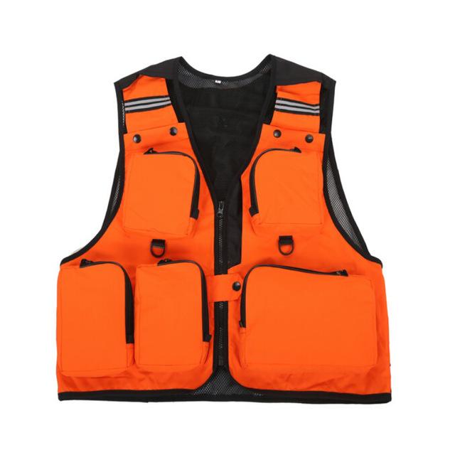 Pfd Fishing With Pocket Clothes Sports Gilet De Sauvetage Chaleco Vida-Life Jackets-Bargain Bait Box-Orange-L-Bargain Bait Box
