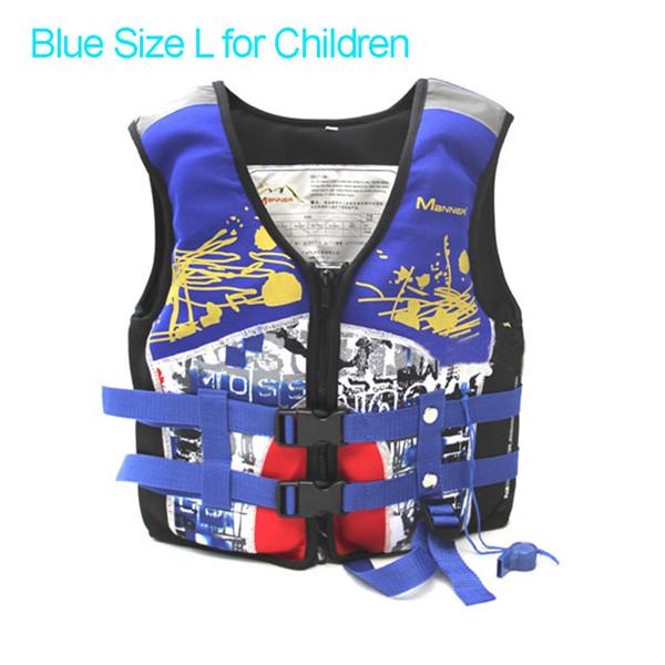 Pfd Manner For Kids Children For Swimming Kayak S Boy &amp; Girl Water Sports Safety-Life Jackets-Bargain Bait Box-Blue L for Children-China-Bargain Bait Box