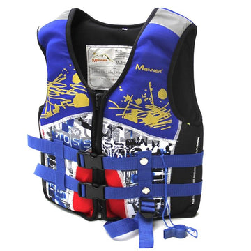Pfd Manner For Kids Children For Swimming Kayak S Boy & Girl Water Sports Safety-Life Jackets-Bargain Bait Box-Blue L for Children-China-Bargain Bait Box