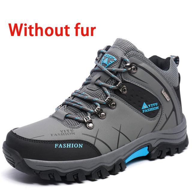 Pinsv Winter Sneakers For Men Walking Mens Waterproof Winter Boots Winter-YEALON VIP Store-Grey-7-Bargain Bait Box