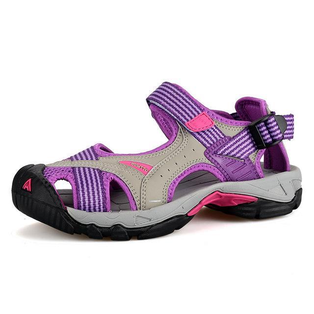 Pinsv Women Sandals Anti-Slipping Quick-Drying Outdoor Sandals Soft Hiking Shoes-YEALON VIP Store-Purple-5.5-Bargain Bait Box