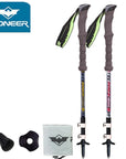 Pioneer Carbon Fiber Ultra-Light Adjustable Camping Hiking Walking Trekking-BOB Sport Products Co., Ltd.-white Alpenstock-Bargain Bait Box