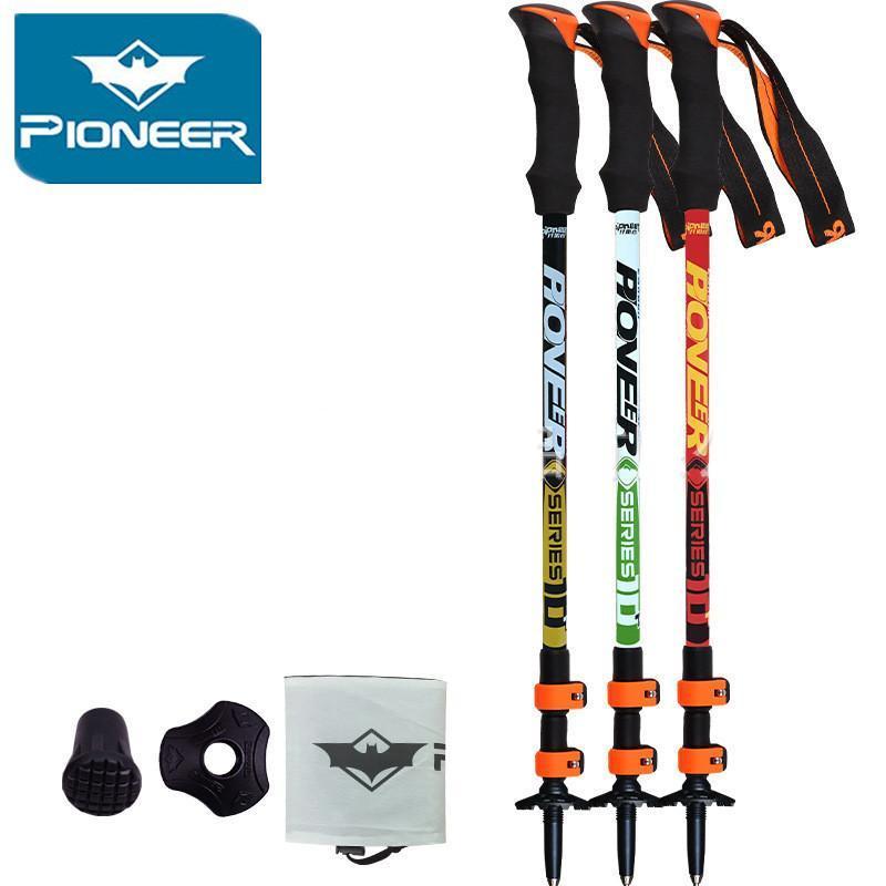 Pioneer Ultra-Light Adjustable Camping Hiking Walking Trekking Stick-BOB Sport Products Co., Ltd.-green Alpenstock-Bargain Bait Box
