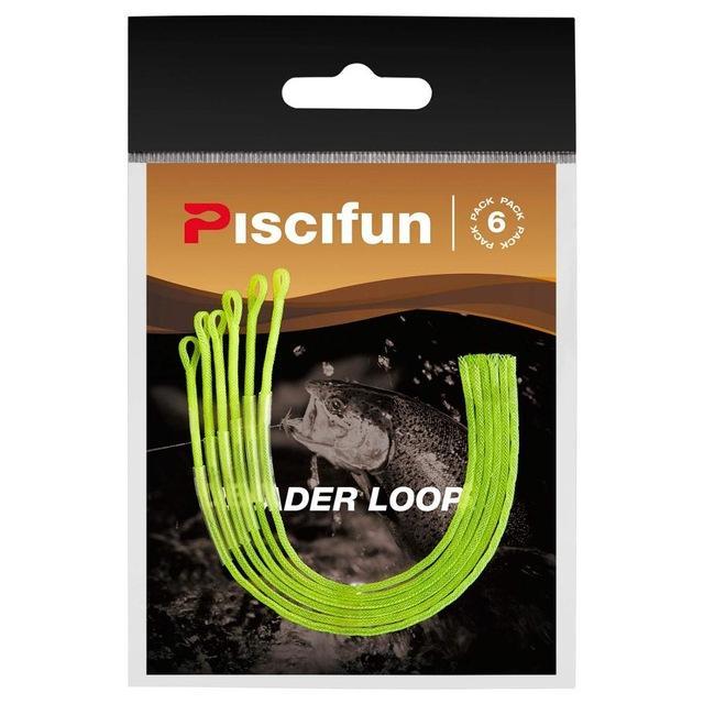 Piscifun 20Lb Fly Loop 6 Pcs/Pack Braided Fly Leader Loop Connectors Fly Line-P-iscifun Fishing Tackle Store-Yellow-Bargain Bait Box