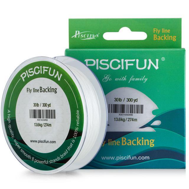Piscifun 274M 13.6Kg Fly Fishing Backing Line Fishing Line Braided Backing Fly-P-iscifun Fishing Tackle Store-White-Bargain Bait Box