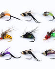 Piscifun 40Pcs Wet Flies Fly Fishing Flies Kit Bass Salmon Trouts Sinking-P-iscifun Fishing Tackle Store-Wet Flies B-Bargain Bait Box