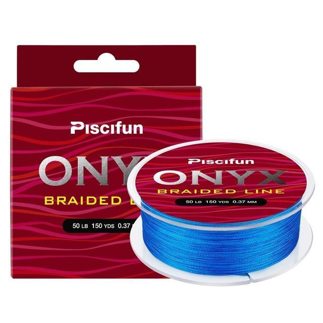 Piscifun Onyx 137M Braided Pe Line 6-150Lb 4 Strands 8 Strands Strong-P-iscifun Fishing Tackle Store-Blue-0.15-Bargain Bait Box