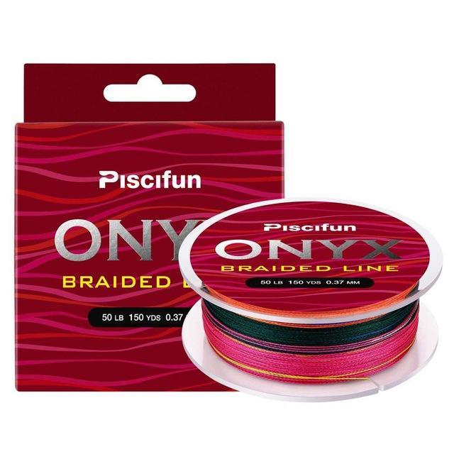 Piscifun Onyx 137M Braided Pe Line 6-150Lb 4 Strands 8 Strands Strong-P-iscifun Fishing Tackle Store-Multi-0.15-Bargain Bait Box