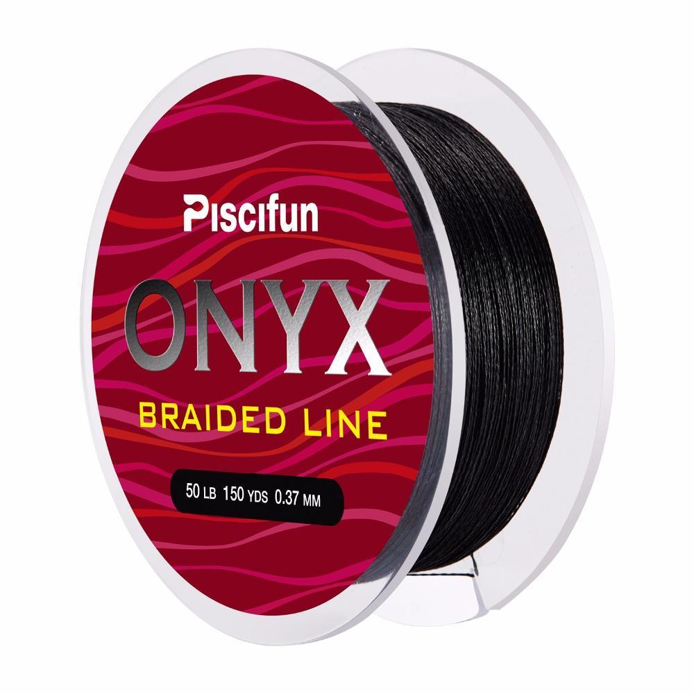 Piscifun Onyx 137M Braided Pe Line 6-150Lb 4 Strands 8 Strands Strong-P-iscifun Fishing Tackle Store-White-0.15-Bargain Bait Box