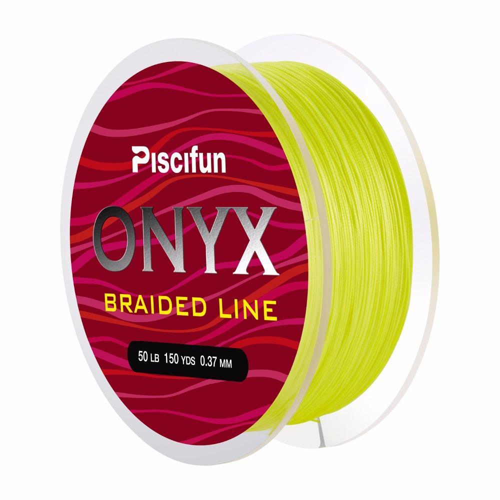 Piscifun Onyx 137M Braided Pe Line 6-150Lb 4 Strands 8 Strands Strong-P-iscifun Fishing Tackle Store-White-0.15-Bargain Bait Box