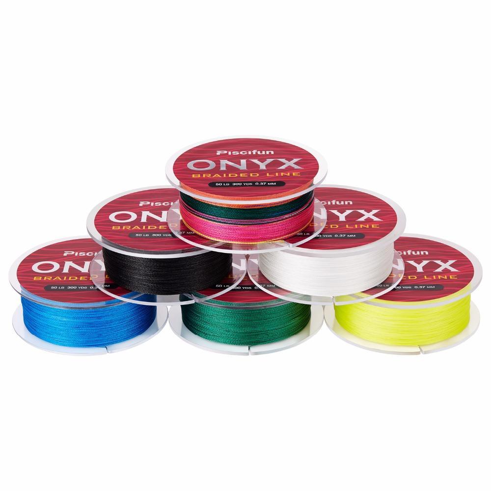 Piscifun Onyx 274M Braided Fishing Line 300Yds 6-150Lb Super Strong Pe Braided-P-iscifun Fishing Tackle Store-White-0.15-Bargain Bait Box