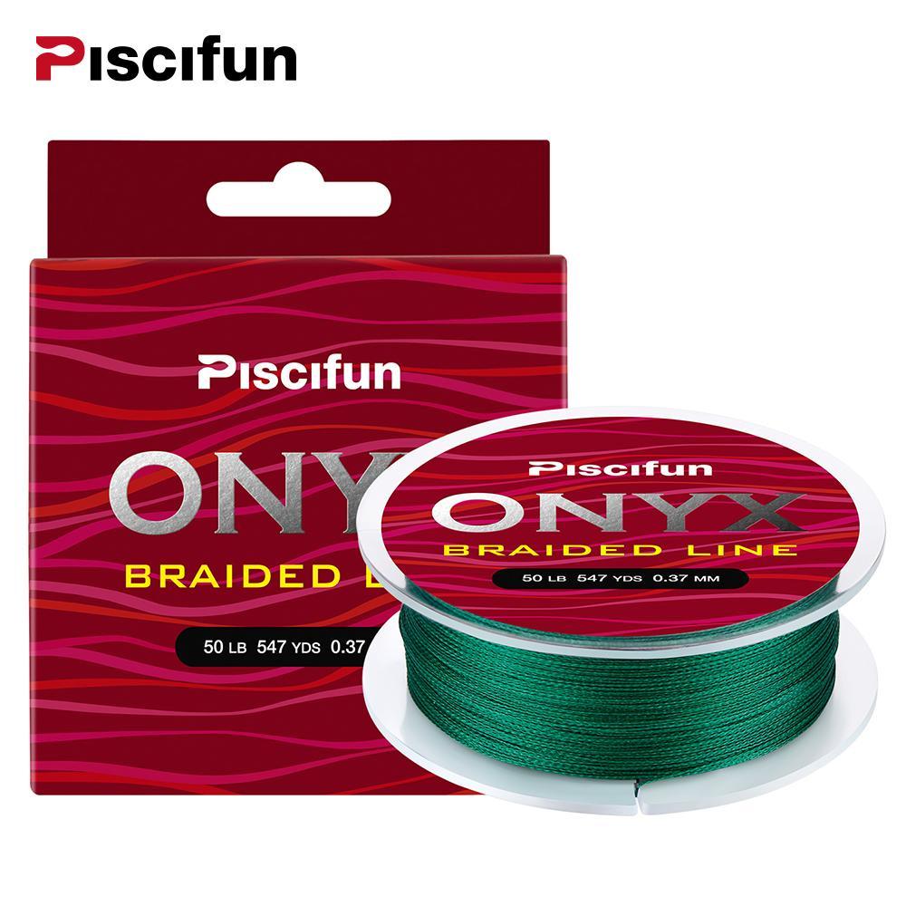 Piscifun Onyx 500M Fishing Line 6-150Lb Super Strong Braided Fishing Line 4-Piscifun Official Store-White-0.15-Bargain Bait Box