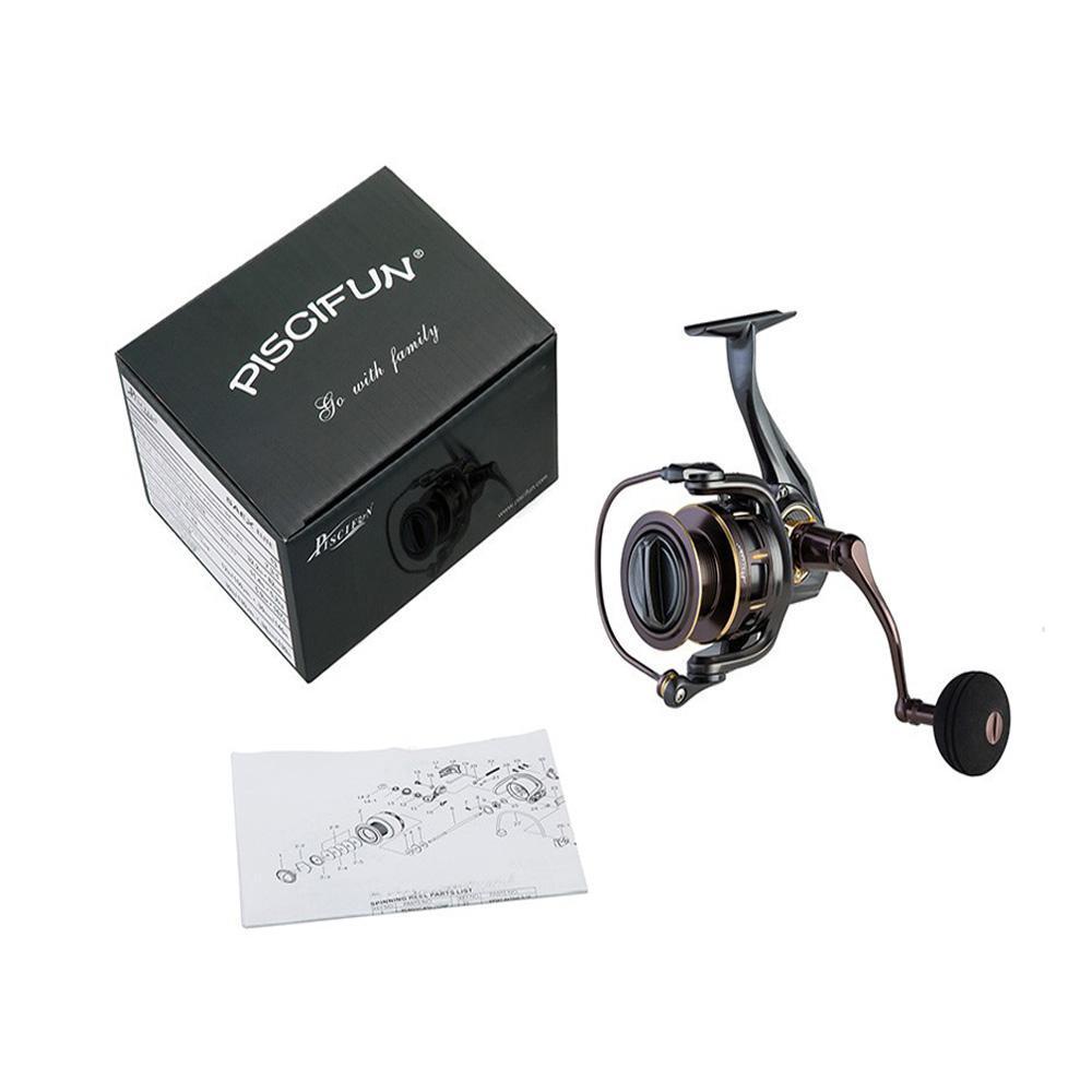 Pisicifun Stone Fishing Reel Super Powerful 11.3Kg Drag 5.2:1 10Bbs Spinning-Spinning Reels-Piscifun Official Store-2000 Series-Bargain Bait Box