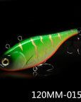 Plastic Vib Jerk Bait 2 Connect Rings Fishing Lures 120Mm/53.2G-TOP TACKLE INDUSTRIES-120MM 50G 015-Bargain Bait Box