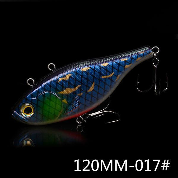 Plastic Vib Jerk Bait 2 Connect Rings Fishing Lures 120Mm/53.2G-TOP TACKLE INDUSTRIES-120MM 50G 017-Bargain Bait Box