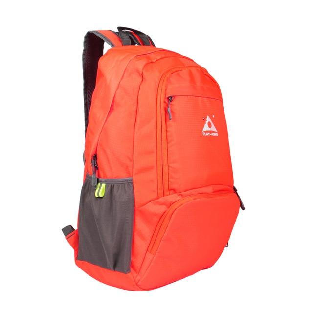 Playking Foldable Waterproof Backpack Outdoor Travel Folding Lightweight Bag Bag-Climbing Bags-Playking Outdoor Equipment Flagship Store-Orange-Bargain Bait Box